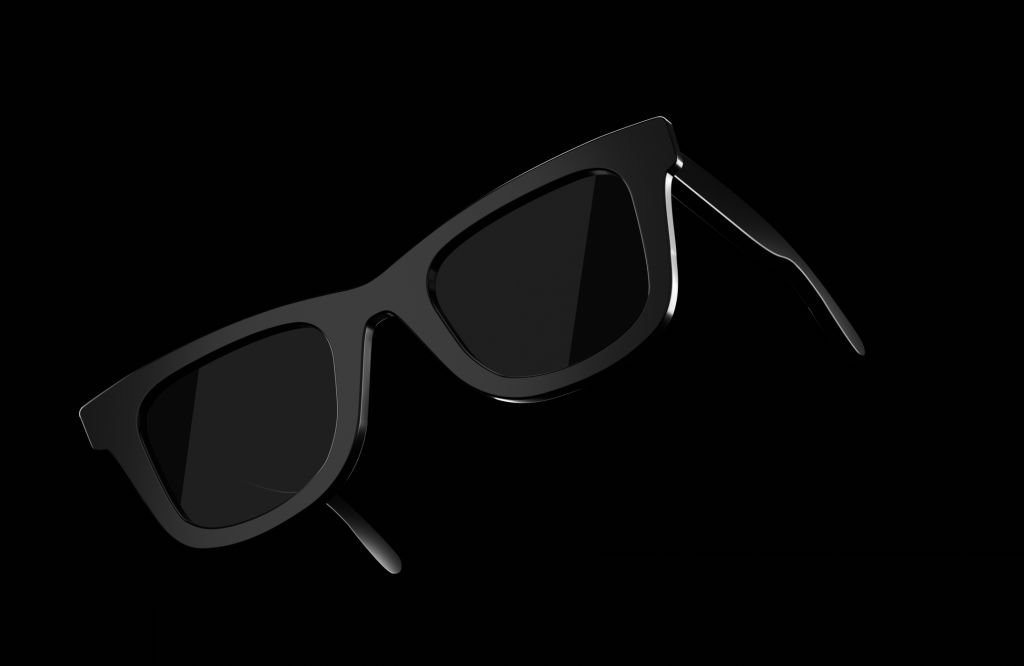 Sunglasses On Black Background
